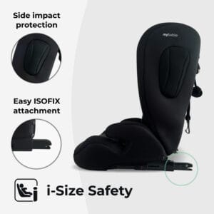 My babiie mbcs75 i size (76 150cm) car seat isofix black (6)