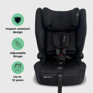 My babiie mbcs80 i size (76 150cm) car seat isofix black (1)