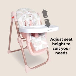My babiie mbhc8 premium highchair rose gold (4)
