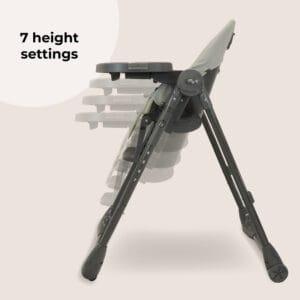 My babiie mbhc9 luxe highchair grey (3)