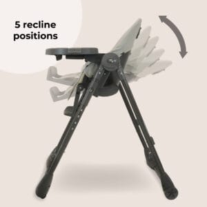 My babiie mbhc9 luxe highchair grey (6)