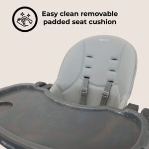 My babiie mbhc9 luxe highchair grey (7)