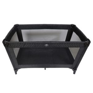 My babiie travel cot black quilted (1)