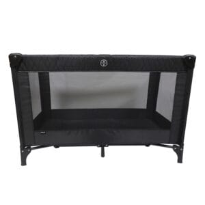 My babiie travel cot black quilted