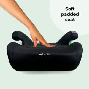 My babiie i size booster max car seat black quilted (2)
