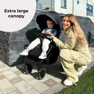 Mybabiee mb160 stroller black leopard plus (8)