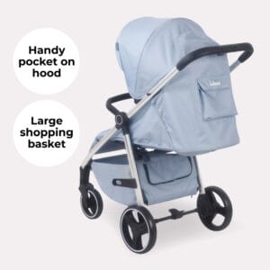 Mybabiee mb160 stroller blue plaid plus (7)