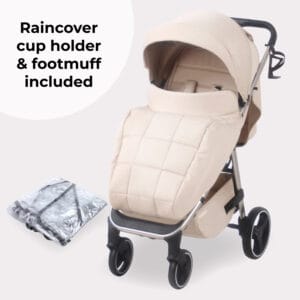 Mybabiee mb160 stroller oatmeal plus (2)