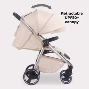 Mybabiee mb160 stroller oatmeal plus (4)