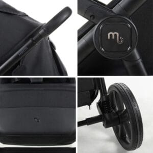 Mybabiee mb170 plus pushchair black (4)