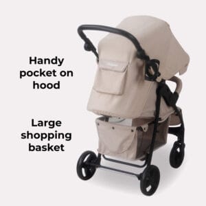 Mybabiee mb30 stroller oatmeal plus (8)