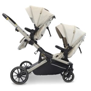 Mybabiee mb33 tandem stroller ivory (7)