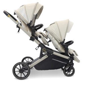 Mybabiee mb33 tandem stroller ivory (8)