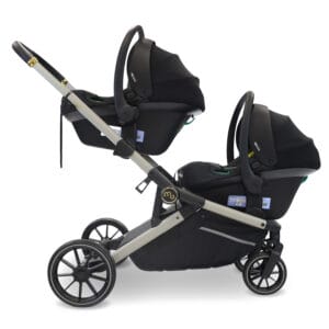 Mybabiee mb33 tandem stroller ivory (9)