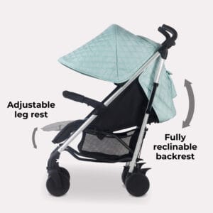 Mybabiee mb51 stroller quilted aqua (2)