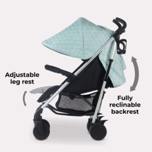 Mybabiee mb51 stroller quilted aqua plus (5)