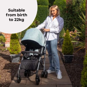 Mybabiee mb51 stroller quilted aqua plus (6)