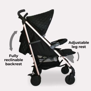 Mybabiee mb51 stroller quilted black (3)