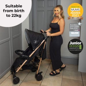 Mybabiee mb51 stroller quilted black (6)