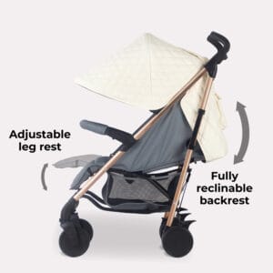 Mybabiee mb51 stroller quilted champagne (3)