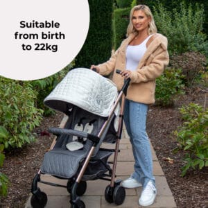 Mybabiee mb51 stroller quilted champagne (4)
