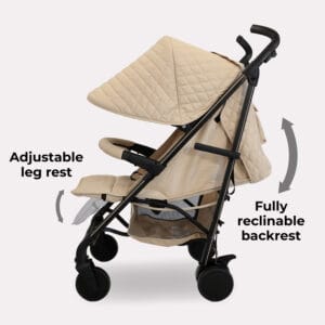 Mybabiee mb51 stroller quilted sand (4)