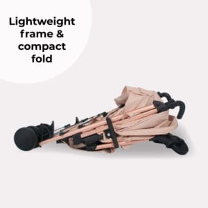 Mybabiee mb51 stroller rose gold blush (2)