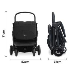Mybabiee mbx7 stroller black plus (7)