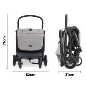 Mybabiee mbx7 stroller camel plus (6)