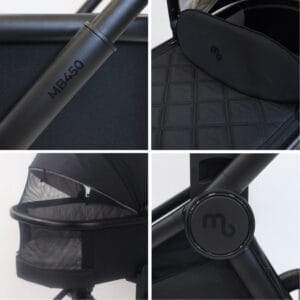 My babiie mb450i 3in1 travel system black (8)
