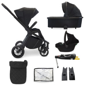 My Babiie MB450i 3in1 Travel System with i Size Car Seat Black (5)