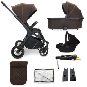 My Babiie MB450i 3in1 Travel System with i Size Car Seat Chocolate (2)