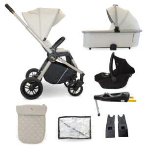 My Babiie MB450i 3in1 Travel System with i Size Car Seat Ivory (4)