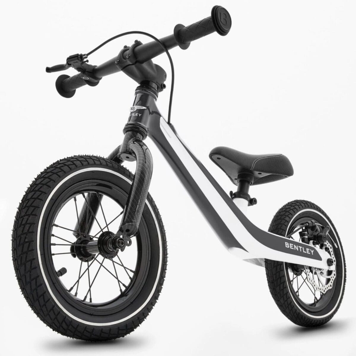 Bentley balance bike onyx black glacier white