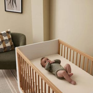 Cotbed twin pack fitted sheets cashmere (2)
