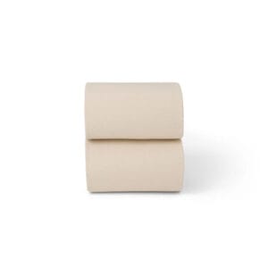 Cotbed twin pack fitted sheets cashmere