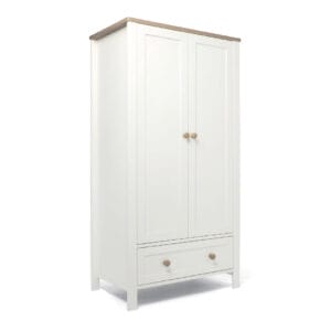 Mamas & papas wedmore wardrobe white natural 1
