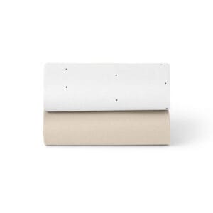 Snuz twin pack crib sheets white dot