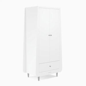 Snuzkot skandi wardrobe white silver birch