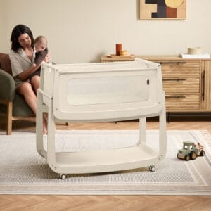 Snuzpod5 bedside crib cashmere (4)