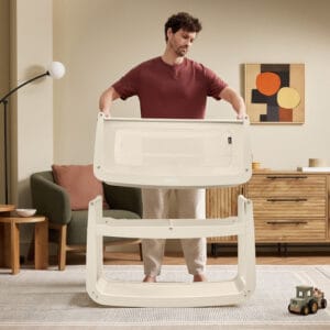 Snuzpod5 bedside crib cashmere (6)