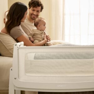 Snuzpod5 bedside crib cashmere 1