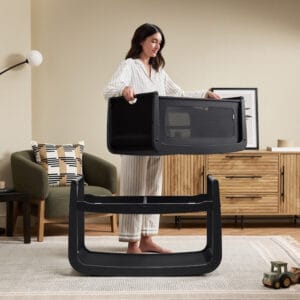 Snuzpod5 bedside crib graphite (1)