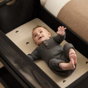Snuzpod5 bedside crib graphite (7)