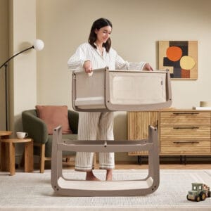 Snuzpod5 bedside crib mocha (1)