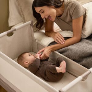 Snuzpod5 bedside crib mocha (4)
