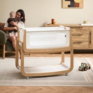 Snuzpod5 bedside crib natural (5)