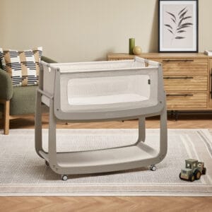 Snuzpod5 bedside crib pebble (4)