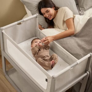 Snuzpod5 bedside crib pebble (5)
