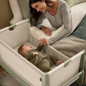 Snuzpod5 bedside crib sage (4)